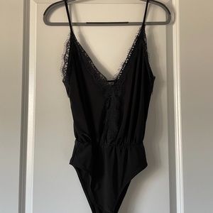 ZARA Lace Trim Bodysuit